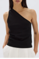 Assembly Label Orchid Jersey One Shoulder Top