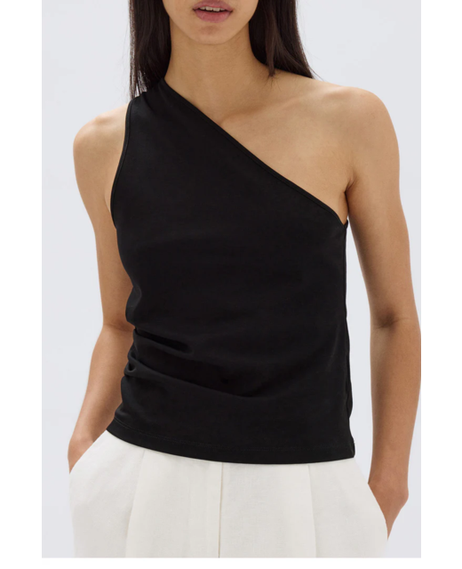 Assembly Label Orchid Jersey One Shoulder Top