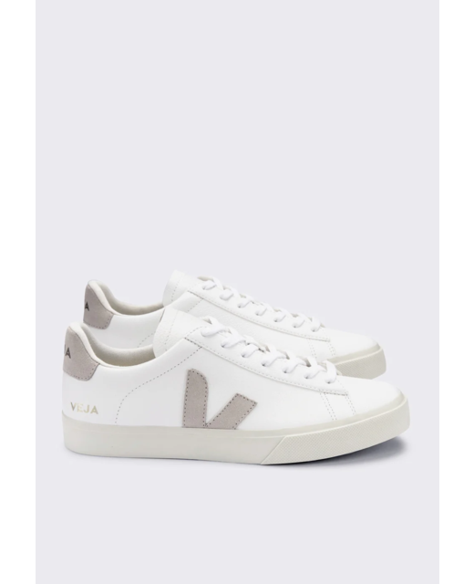 Campo Chromefree Leather Suede Sneaker - White/Natural Suede