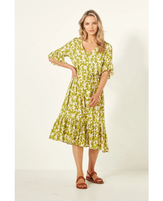 Lemon Tree Carmen Dress