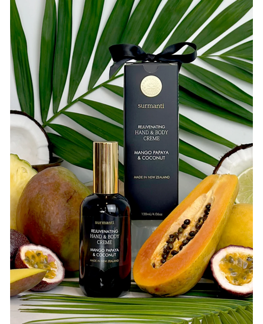 Surmanti Hand & Body Creme 120ml - Mango, Papaya & Coconut