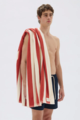 Assembly Label Cotton Stripe Beach Towel