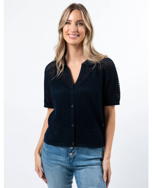 Stella + Gemma Holly Knit Top - Navy