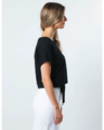 Stella + Gemma Tie Top - Black