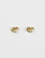 Stella + Gemma Gold Heart Knot Earrings