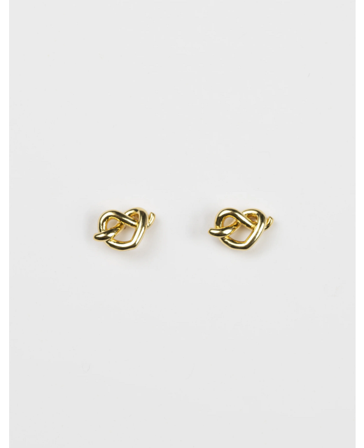 Stella + Gemma Gold Heart Knot Earrings