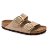 Birkenstock Arizona Big Buckle Nubuck Leather Regular Sandal - Sandcastle