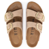 Birkenstock Arizona Big Buckle Nubuck Leather Regular Sandal - Sandcastle