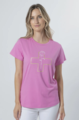 Stella + Gemma Bubblegum with White Rose & Gold Cross T-Shirt