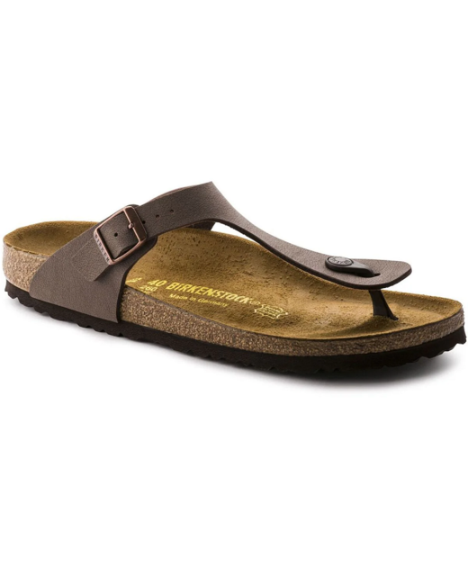 Birkenstock Gizeh Birko Flor Nubuck Regular Sandals - Mocha