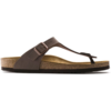 Birkenstock Gizeh Birko Flor Nubuck Regular Sandals - Mocha