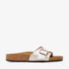 Birkenstock Catalina Birko Flor Regular Slide - Graceful Pearl White