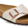 Birkenstock Catalina Birko Flor Regular Slide - Graceful Pearl White