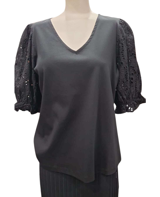 Esplanade Contrast Sleeve Top