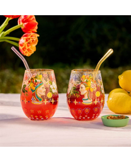 Livewires Italian Summer Glass Tumblers - Set of 2