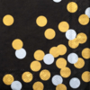 Livewires Gold Silver Dots on Black Napkin 20pk