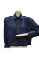 Oh3 Cropped Contrast Stitch Shirt