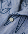 Superdry Open Collar Print Linen Shirt