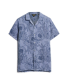 Superdry Open Collar Print Linen Shirt