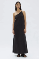 Assembly Label Farriday Silk Linen Asymmetric Midi Dress