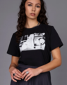 Storm Lights Camera Print Tee - Black