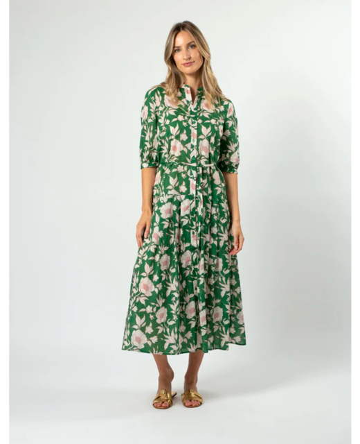 Stella + Gemma Amber Dress - Vintage Green Floral