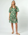 Stella + Gemma Lena Dress - Antique Green Floral