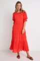 Ivy & Jack Gratitude SS Tiered Maxi Dress