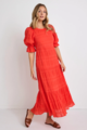 Ivy & Jack Gratitude SS Tiered Maxi Dress