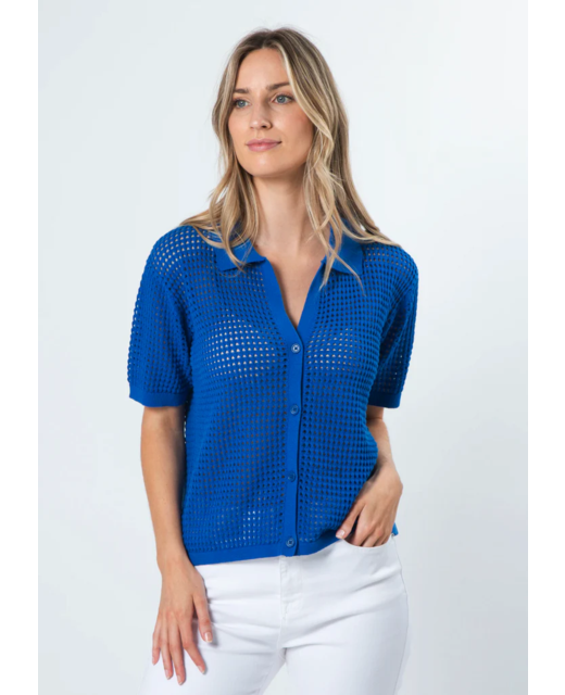 Stella + Gemma Holly Knit Top - Cobalt