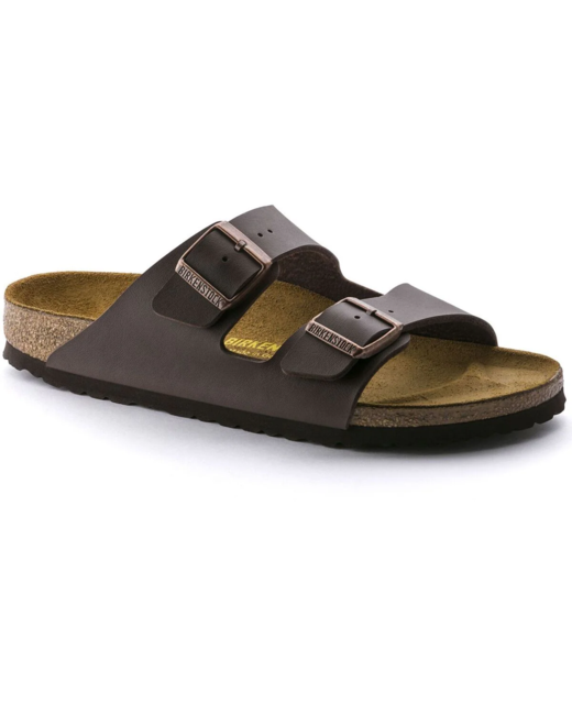 Birkenstock Arizona Birko Flor Regular Sandal - Dark Brown