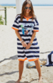 Hammill & Co Stripe Beach Sweat Dress