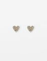 Stella + Gemma Crystal Heart Earrings