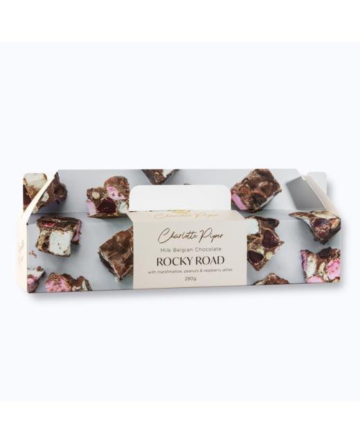 Charlotte Piper Milk Chocolate Rocky Road Bar Boxed 280g