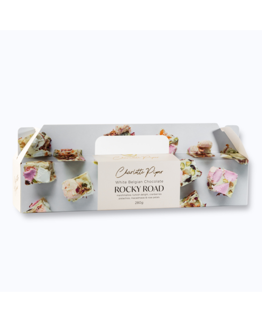 Charlotte Piper White Chocolate Rocky Road Bar Boxed 280g