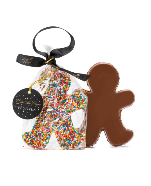 Charlotte Piper Milk Chocolate Gingerbread Sprinkle Man 100g