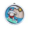 Moana Road Surfing Santa Christmas Decoration