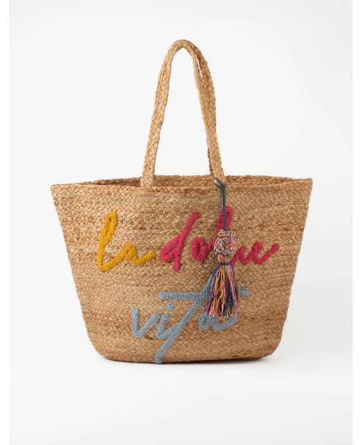 Stella + Gemma Jute La Dolce Vita Shopper Bag