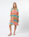 Stella + Gemma Aruba Dress - Zig Zag Red