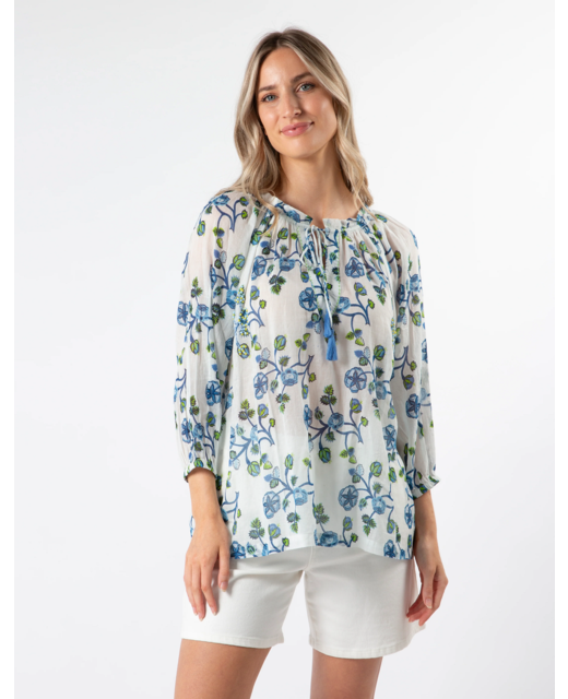 Stella + Gemma Kokomo Blouse - Santorini Blue