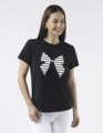 Stella + Gemma Ace Tee - Black with White Bow