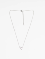 Stella + Gemma Silver Crystal Heart Necklace