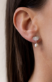 Boh Runga Fan Tail Pearl Studs