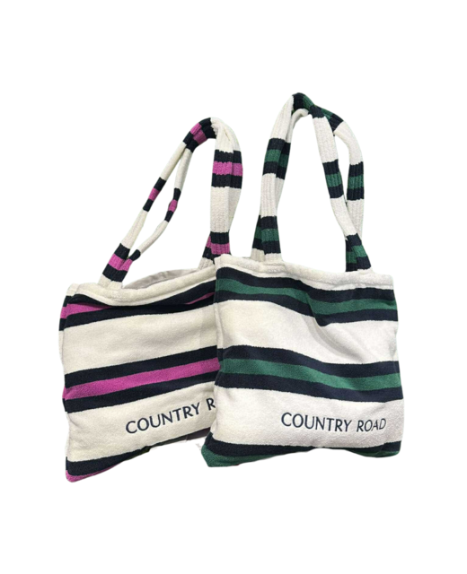 Country Road Cotton Stripe Bag-To-Towel