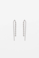 Stella + Gemma Silver Waterfall Chain Earrings