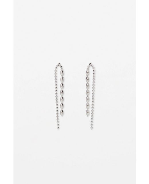 Stella + Gemma Silver Waterfall Chain Earrings