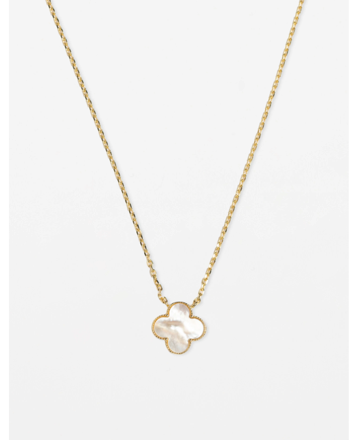 Stella + Gemma Gold Mop Clover Necklace