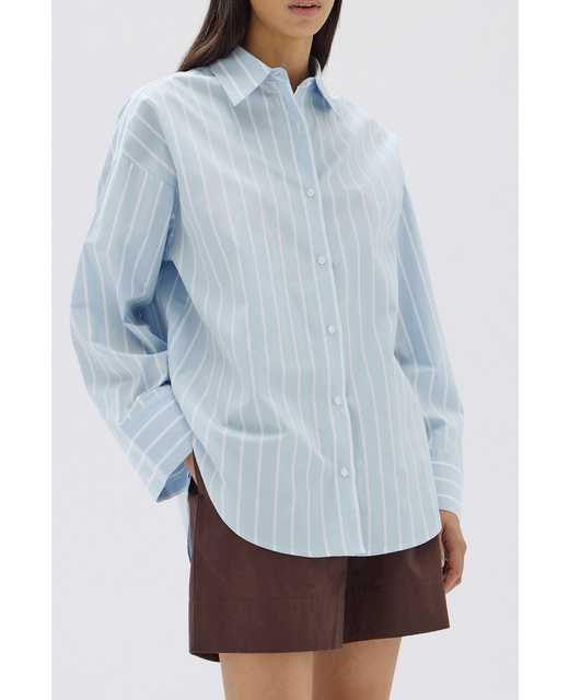 Assembly Label Addie Poplin Stripe LS Shirt