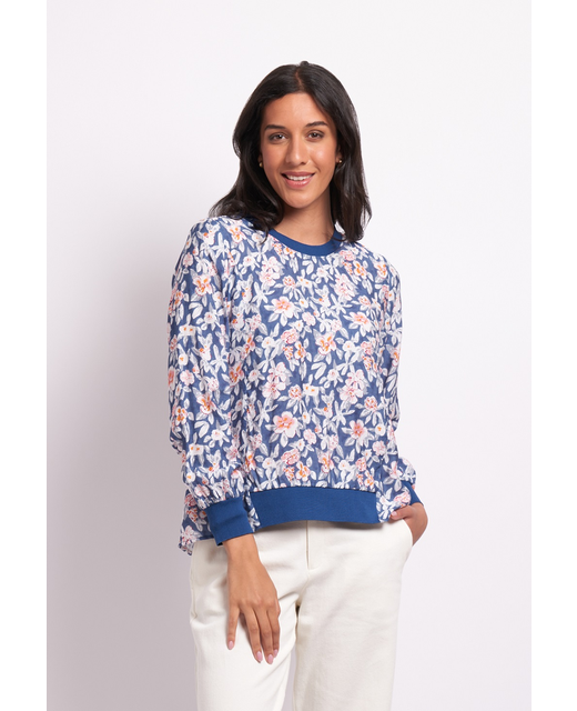 Memo Contrast Rib Top