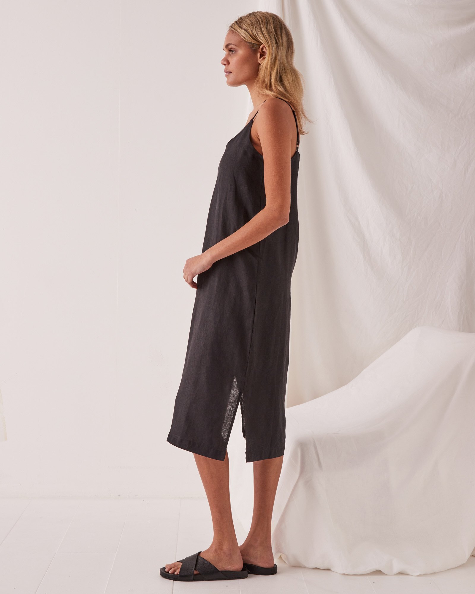 assembly label linen slip dress